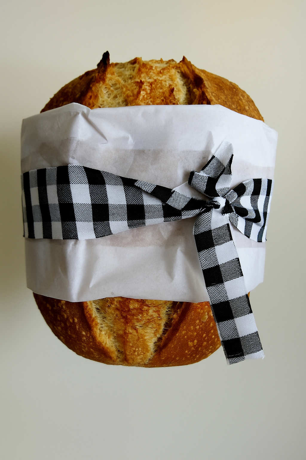 Pão artesanal embalado para presente em embalagem de alto padrão